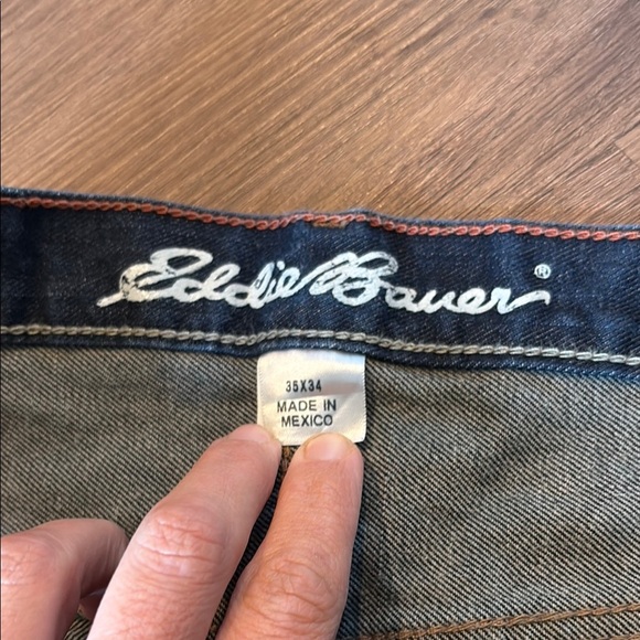 Eddie Bauer Blue Straight Jeans Classic Denim - Picture 2 of 6